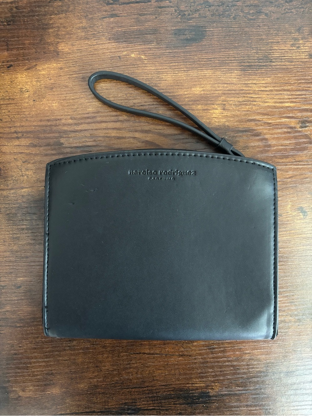 Narciso Rodriguez Parfums Black Faux Leather Small Bag Clutch Pouch